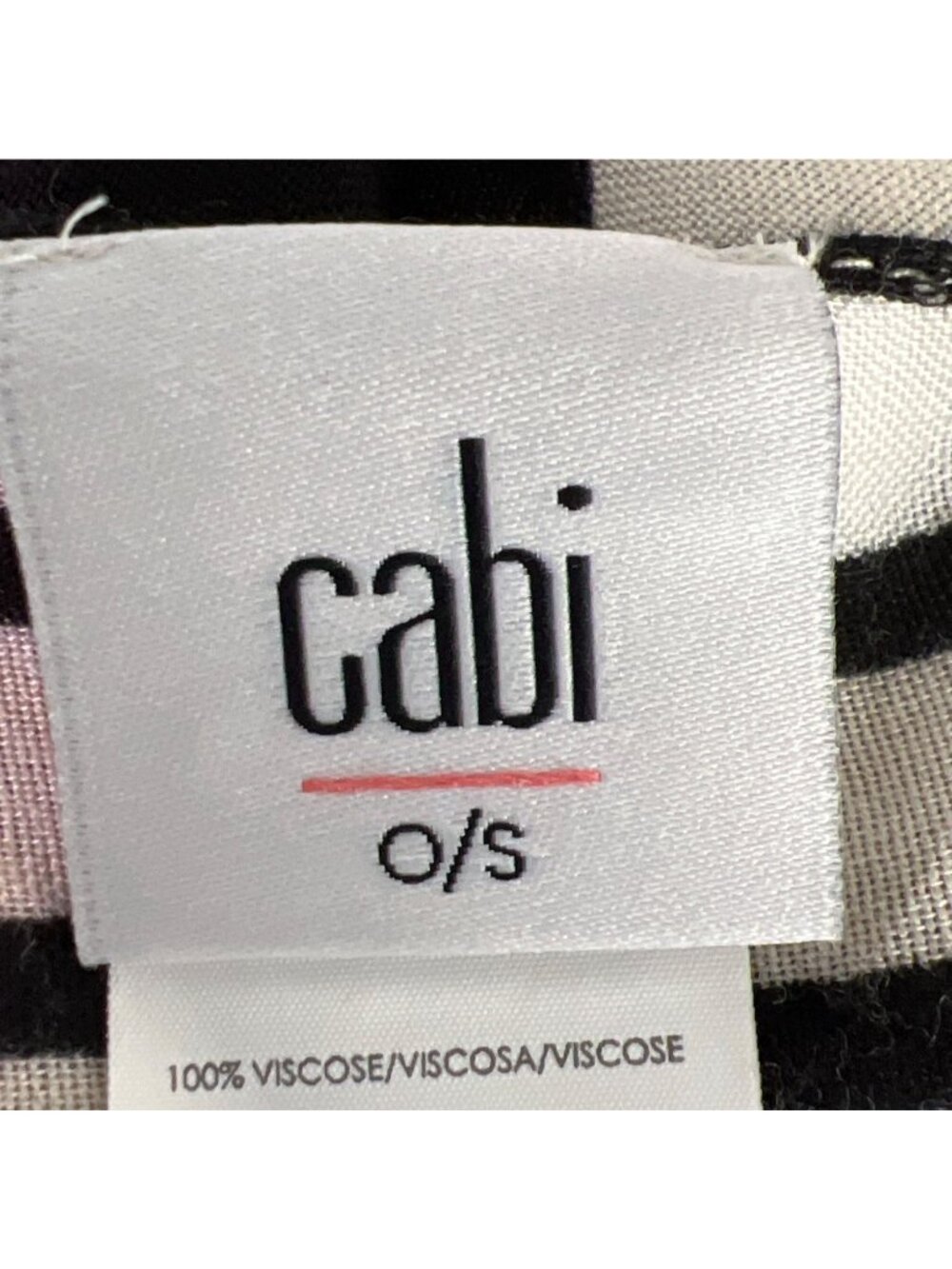 CABI Unwind Cover Up Kimono Style Black & Cream OS #6434 NWOT - Picture 5 of 6